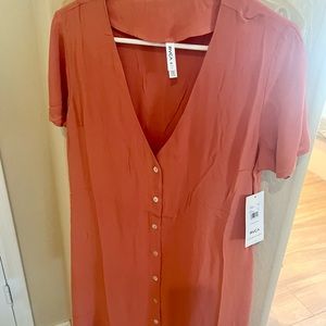 RVCA Dress XL(14).  New with Tags. Orange.